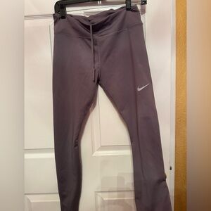 Nike Gray Leggings Slim Fit Stretch